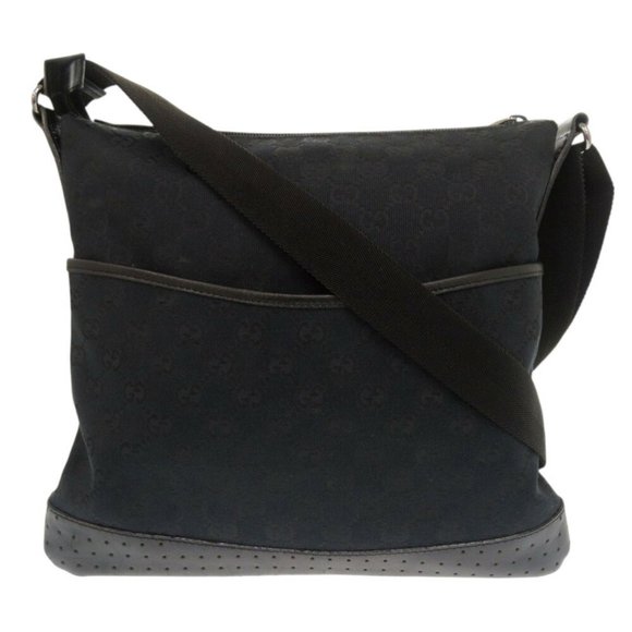 GUCCI Black Leather Shoulder Bag - Picture 1 of 11